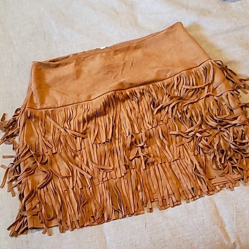 Ryder Fringe Mini skirt from Mindy Mae's Market **fits like an 18**